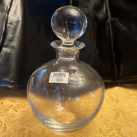 ✨ NWT Mikasa Nicole Crystal Sherry Decanter w/ Stopper – XY 577/535 Slovenia - Picture 1 of 4